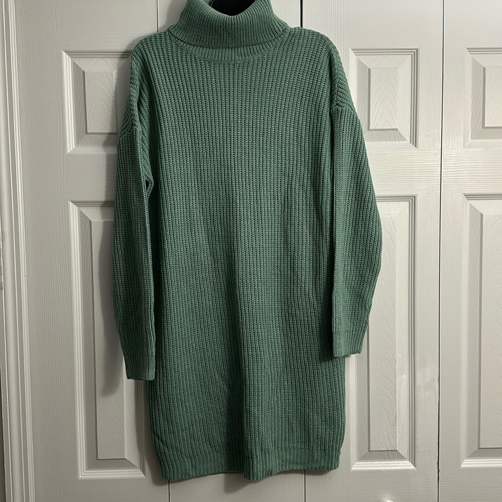 Green Missguided Sweater Dress (M/L)